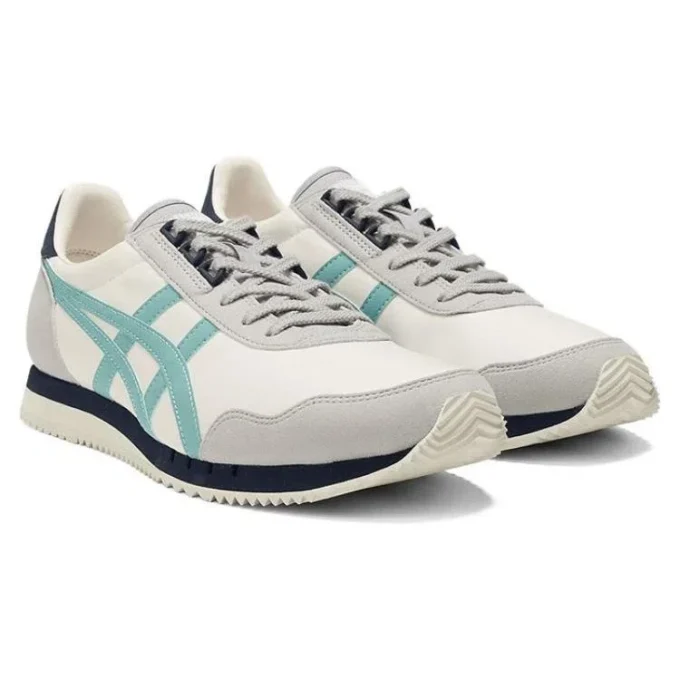 Dualio Marathon løpesko «Cream White Grey Aqua»