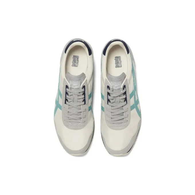 Dualio Marathon løpesko «Cream White Grey Aqua»