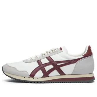 Dualio Marathon løpesko «White Grey Burgundy»