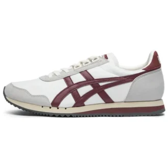 Dualio Marathon løpesko «White Grey Burgundy»