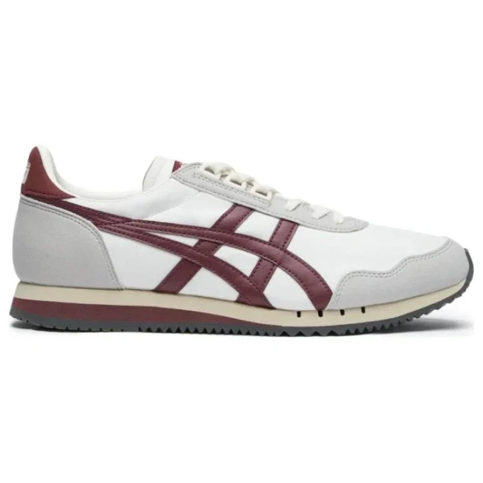 Dualio Marathon løpesko «White Grey Burgundy»