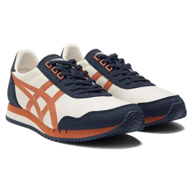 Dualio Marathon løpesko «White Navy Orange»
