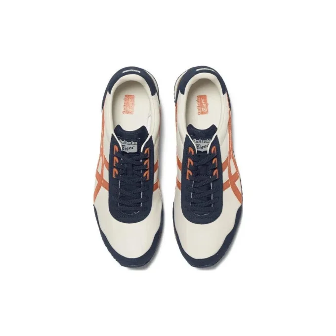 Dualio Marathon løpesko «White Navy Orange»