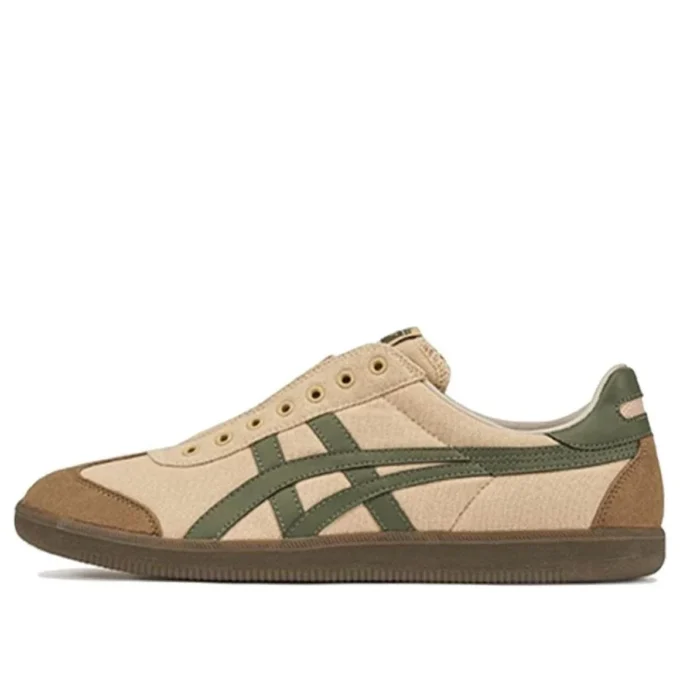 Tokuten Slip-On «Beige Brown Green»